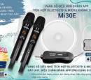 Micro liền vang số Acnos Mi30E (Tích Hợp Bluetooth + Vang số chỉnh app + micro không dây UHF)