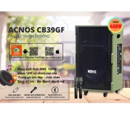 LOA KÉO DI ĐỘNG ACNOS CB39GF BLUETOOTH 5.0.BASS 4 TẤC