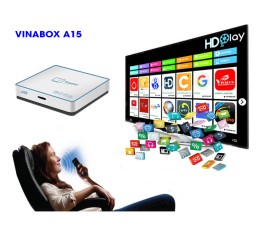 VINABOX A15 - RAM 2GB ROM 16GB, MẪU VINABOX MỚI NHẤT  TÌM KIẾM GIỌNG NÓI, GIAO DIỆN ANDROID TV 