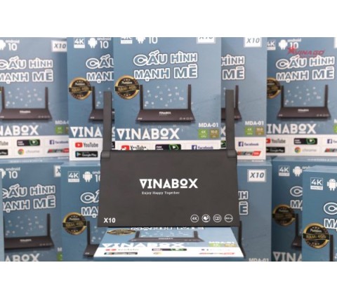 VINABOX X10 – RAM 2G, ROM 16G, ANDROID 10.0 – MẪU MỚI 2023